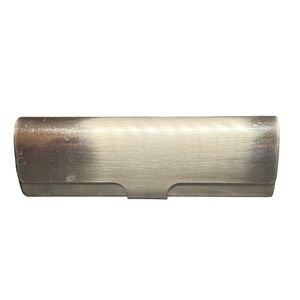 Takeo Kikuchi Silver Metal Hardshell‎ Eyeglass Case Brushed Steel Minimalist